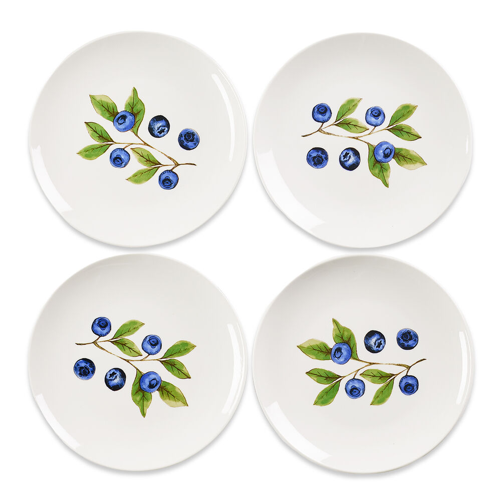 Blueberry Salad Plates (Set of 4) image number 0