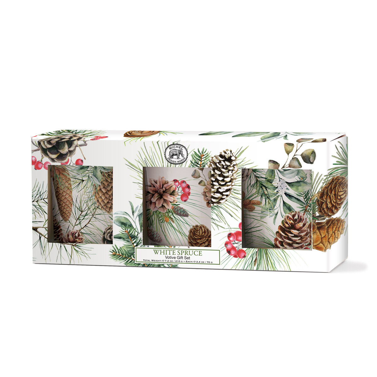 White Spruce Votive Gift Set – Candles – Michel Design Works