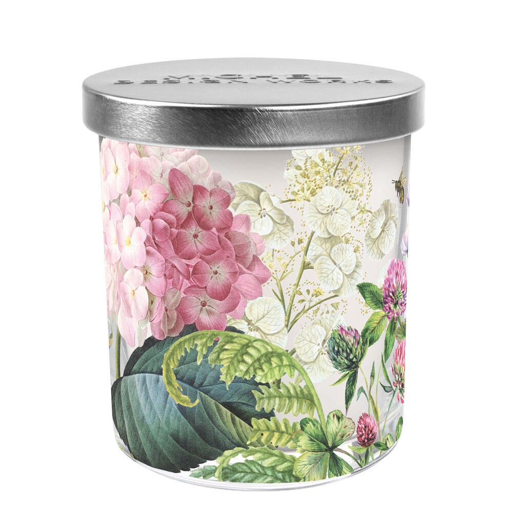 Wild Hydrangea Decorative Glass Candle image number 0