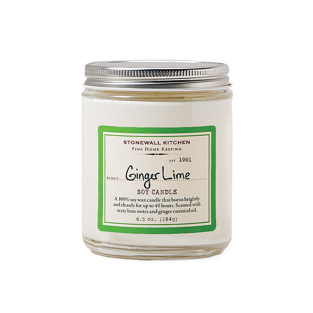 Ginger Lime Soy Candle Stonewall Kitchen