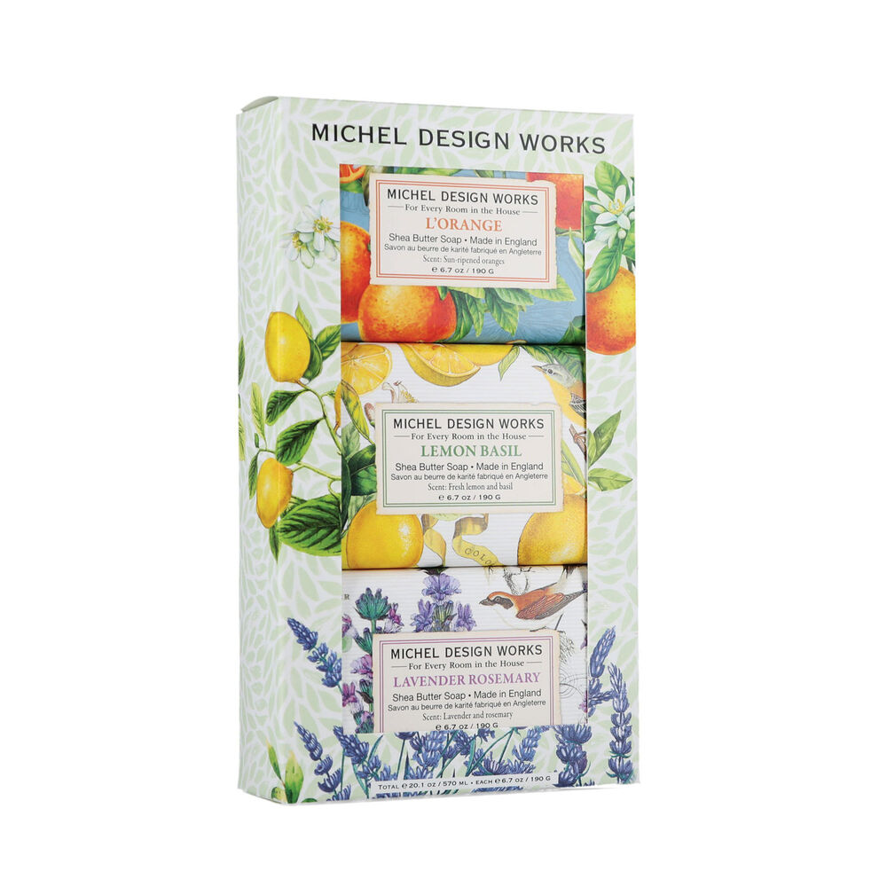 Botanicals Bath Soap Bar Gift Set (3-Piece)