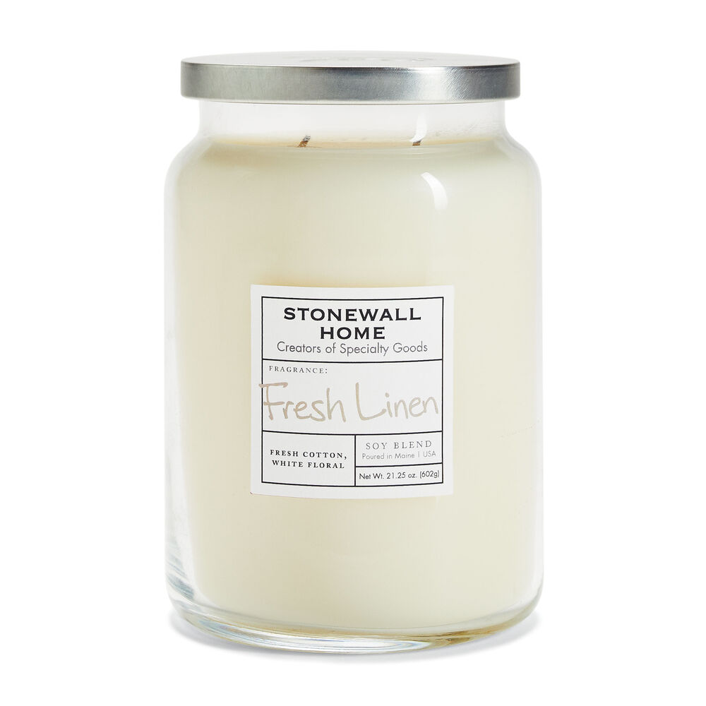 Stonewall Home Fresh Linen Candle Collection image number 0