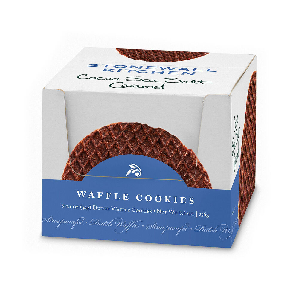 Cocoa Sea Salt Caramel Waffle Cookie Box (8 Cookies) Stonewall Kitchen