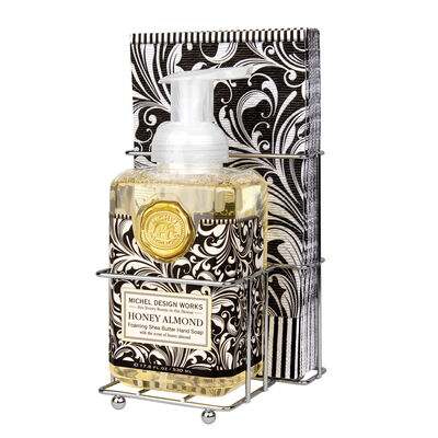 Honey Almond Foaming Hand Soap & Napkin Set