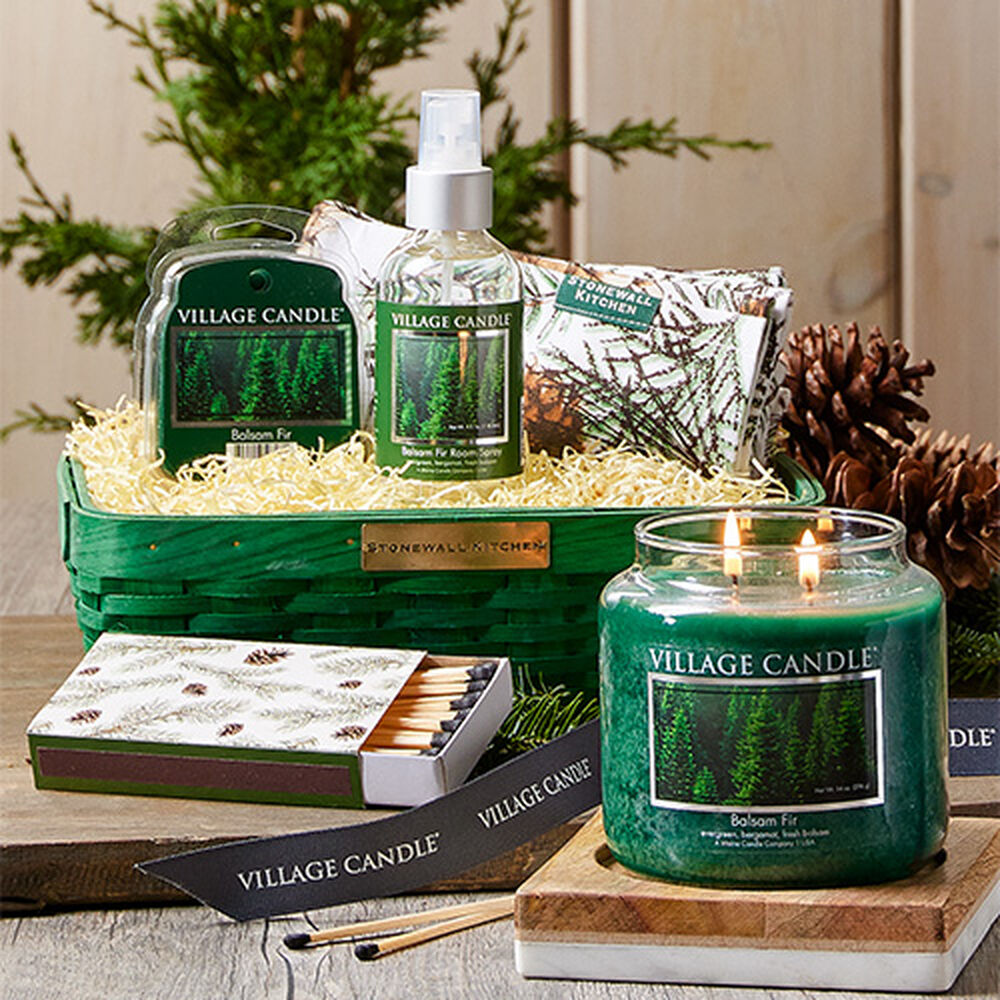 Balsam Fir Essentials Gift Basket Stonewall Kitchen