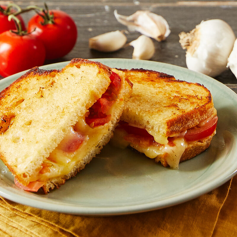 Garlicky Grilled Cheese with Tomato