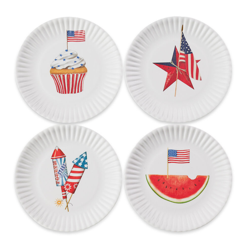 Americana "Paper" Plates 6“ (Set of 4) image number 0