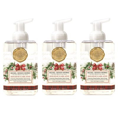 Holiday Garland Foaming Hand Soap 3-Pack