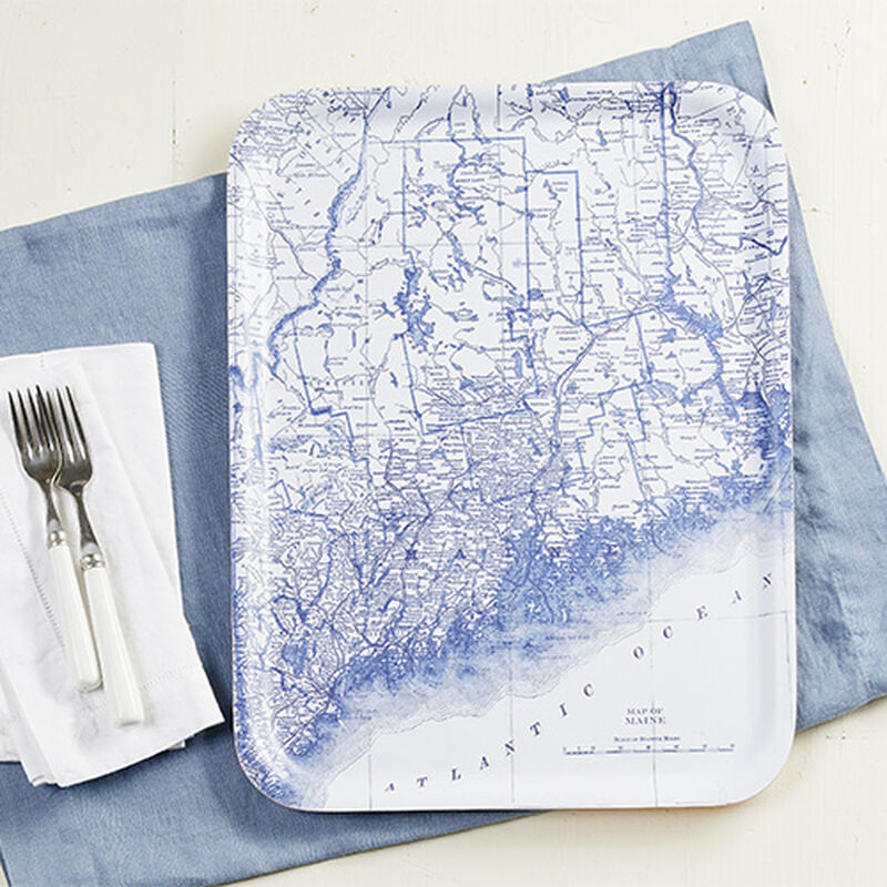 Maine Map Tray