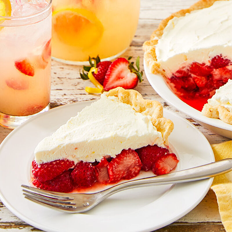 Fresh Strawberry Lemonade Pie