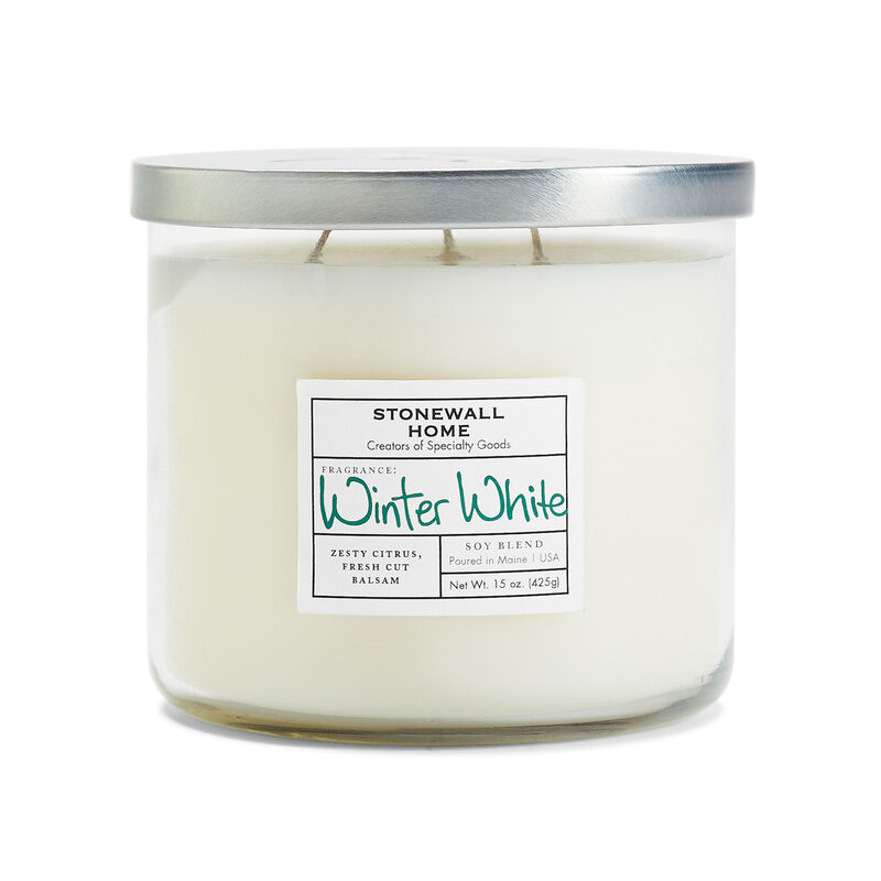 Stonewall Home Winter White Candle