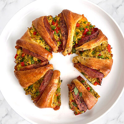 Festive Breakfast Wreath