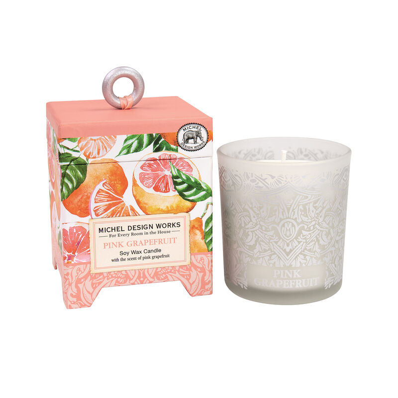 Pink Grapefruit 6.5 oz Soy Wax Candle