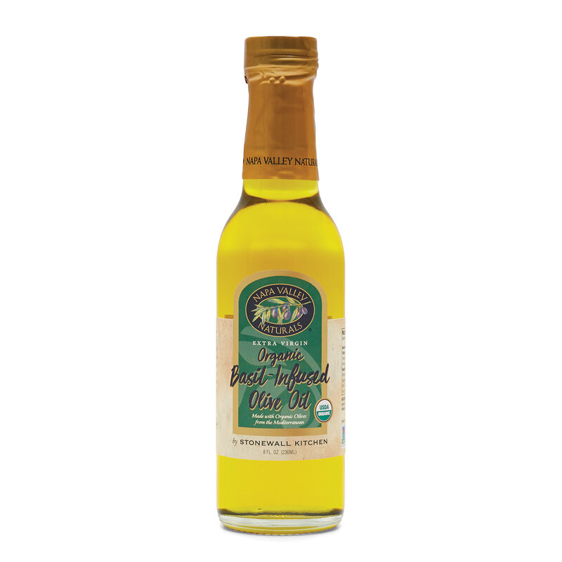 Organic Basil Infused Extra Virgin Olive Oil