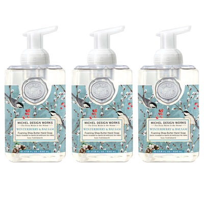 Winterberry & Balsam Foaming Hand Soap 3-Pack