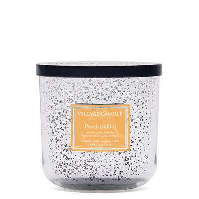 Peach Bellini Mercury Glass Candle