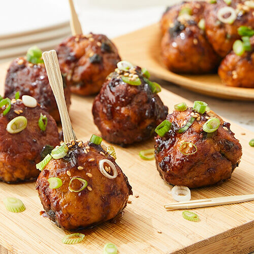 Maple Shallot Teriyaki Chicken Meatballs - Stonewall Kitchen
