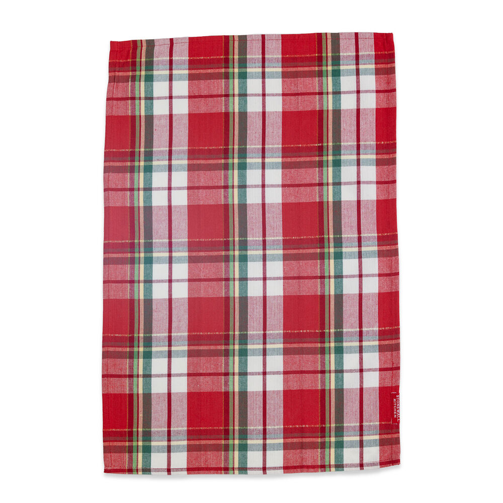 Holiday Plaid Tea Towel Stonewall Kitchen