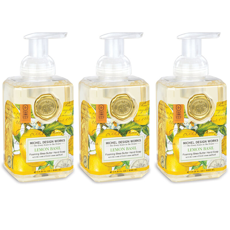 Lemon Basil Foaming Hand Soap 3-Pack
