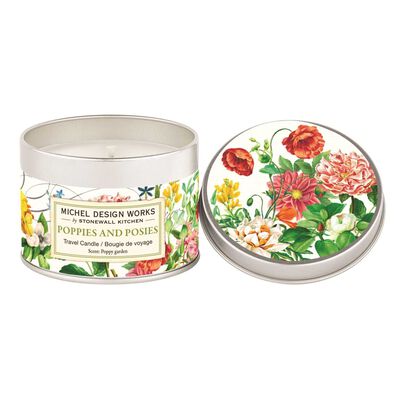 Poppies & Posies Travel Candle