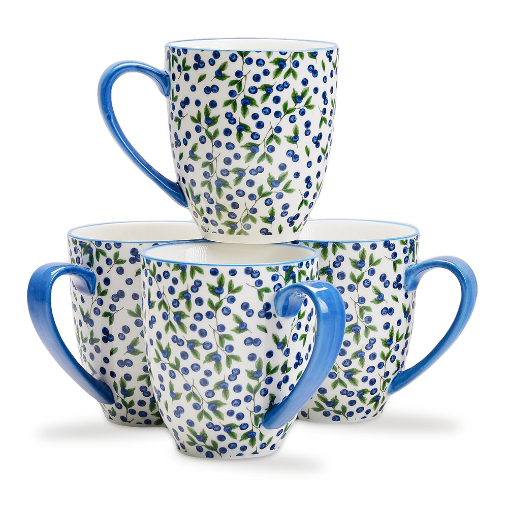 Blueberry Mugs (Set of 4) image number 0