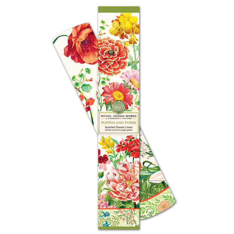 Poppies and Posies Scented Drawer Liners