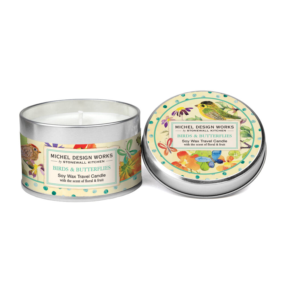 Birds & Butterflies Travel Candle Stonewall Kitchen