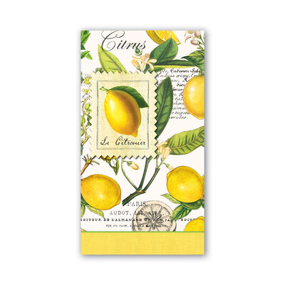 Lemon Basil Hostess Napkins (Set of 15)