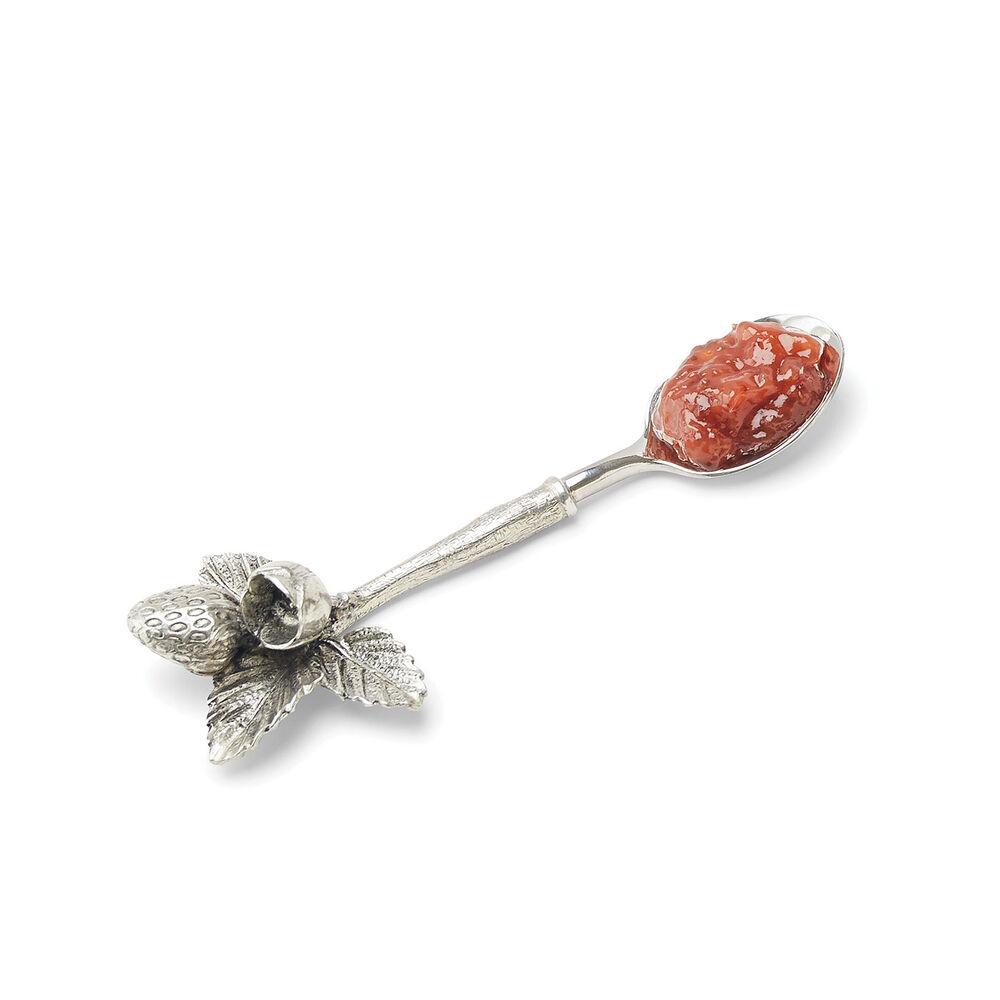 Pewter Strawberry Jam Spoon image number 0