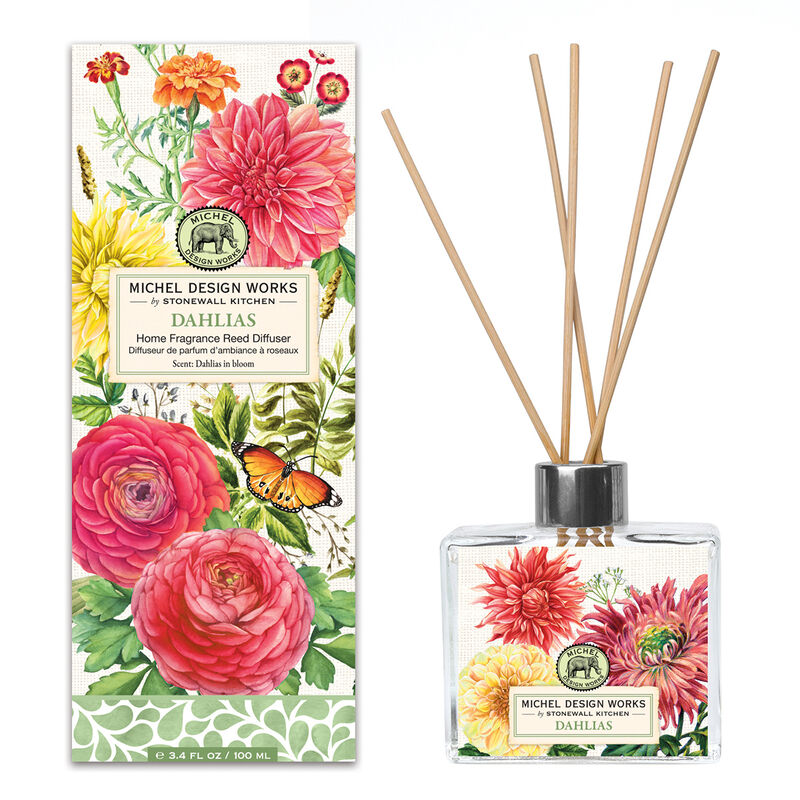 Michel Design Works Dahlias Home Fragrance Reed Diffuser