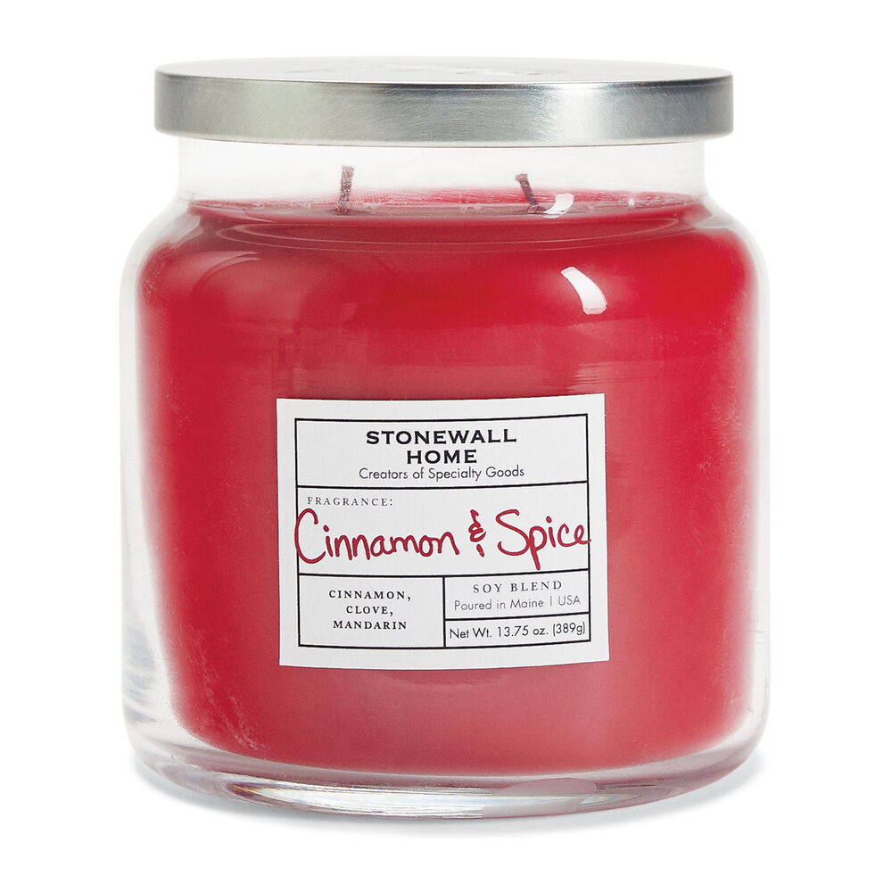 Stonewall Home Cinnamon & Spice Candle Medium Apothecary Stonewall