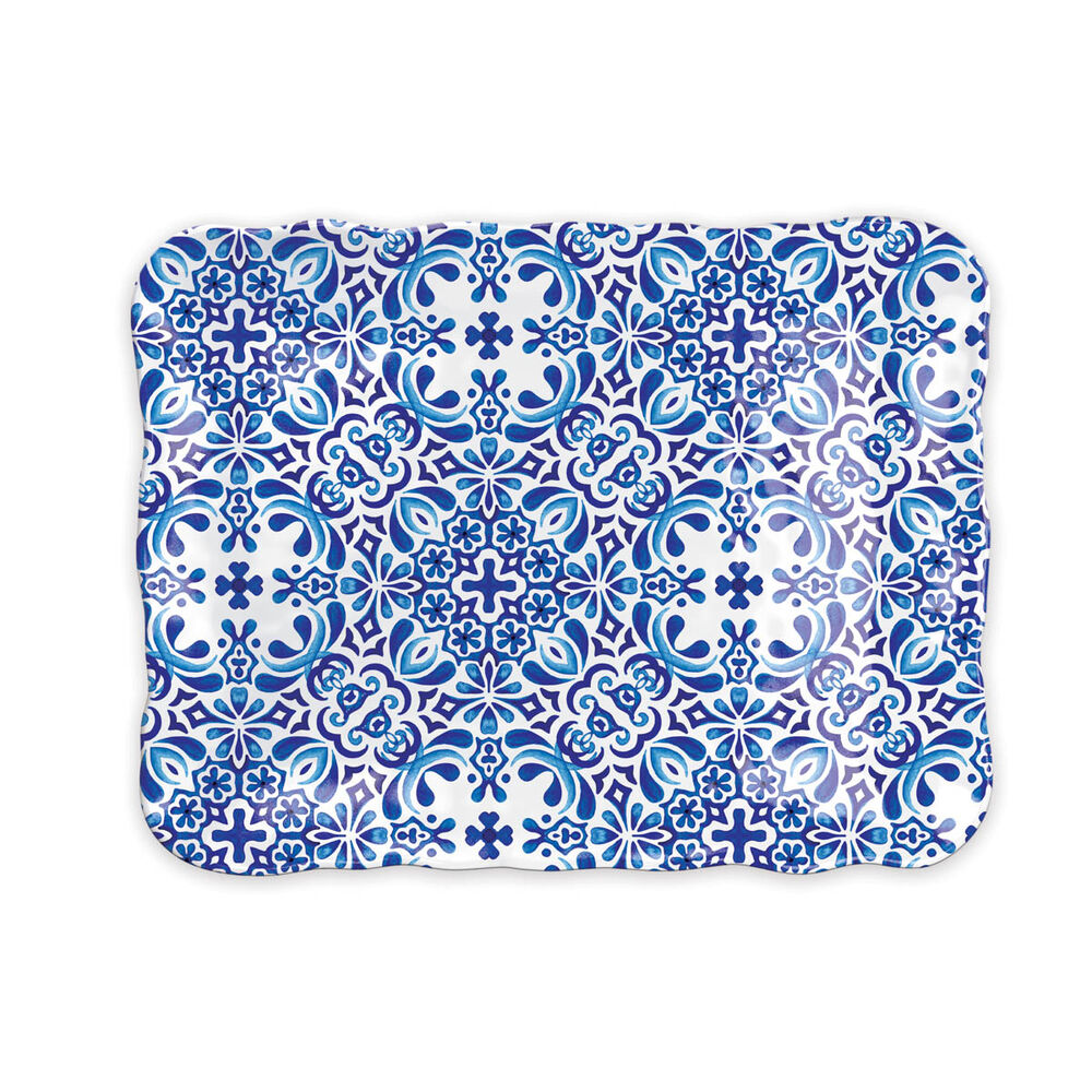 Indigo Seas Melamine Cookie Tray