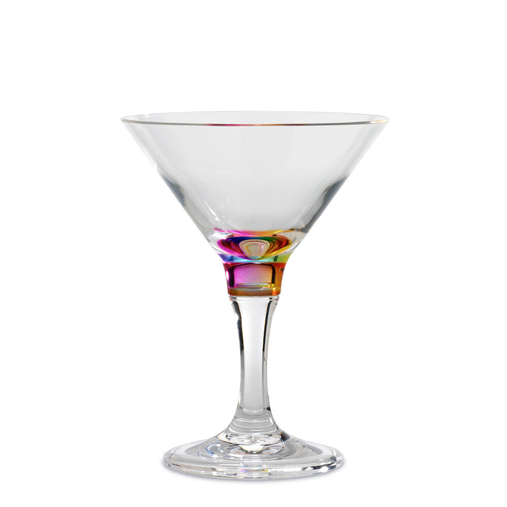 Rainbow Acrylic Martini Glass image number 0