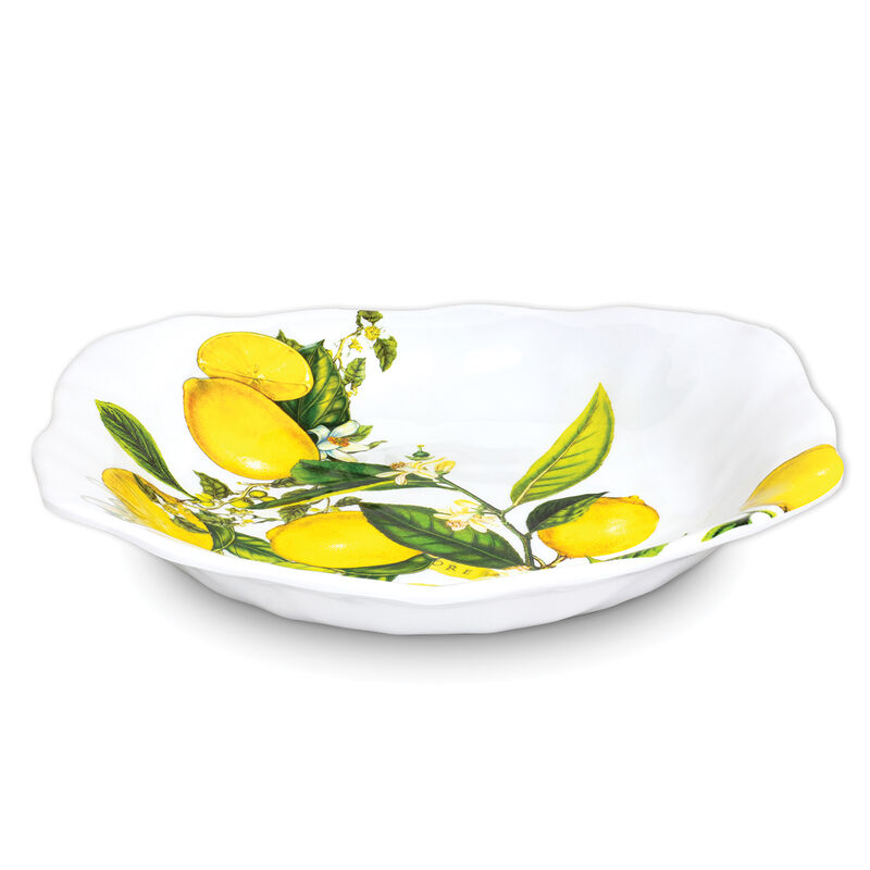Lemon Basil Melamine Pasta Bowl
