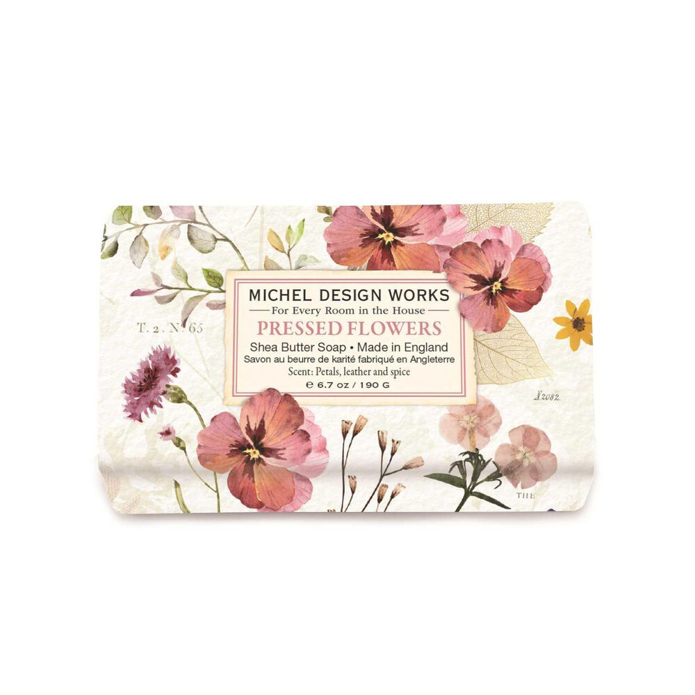 Pressed Flowers Medium Bath Soap Bar