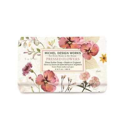 Pressed Flowers Medium Bath Soap Bar