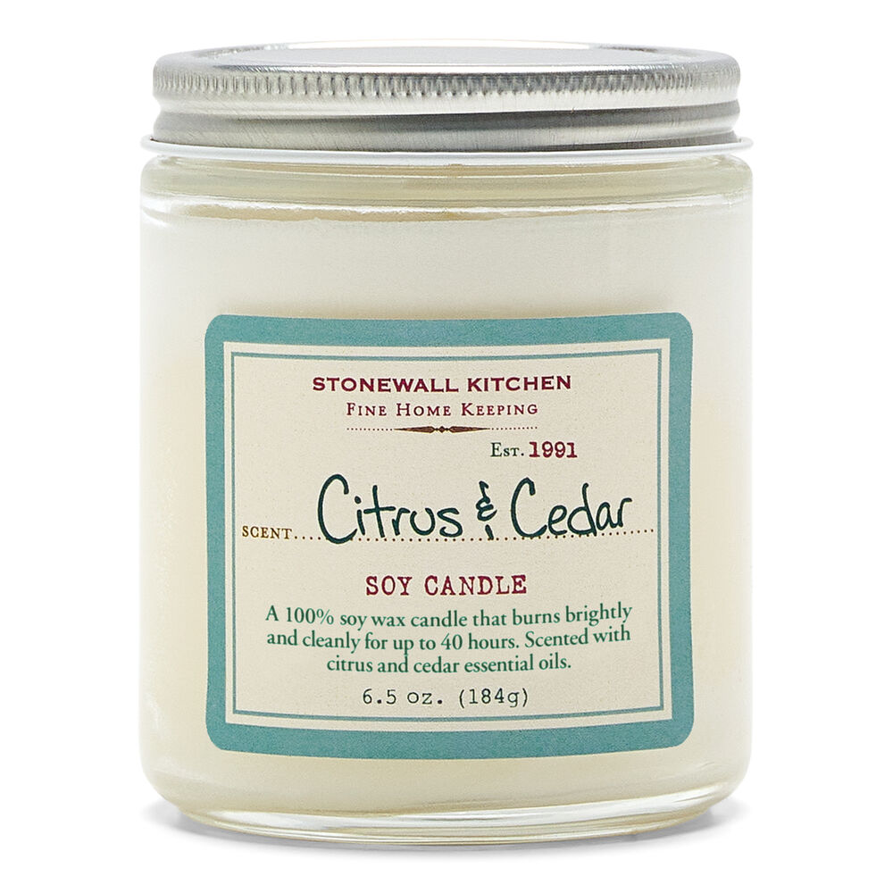 Citrus and Cedar Soy Candle image number 0