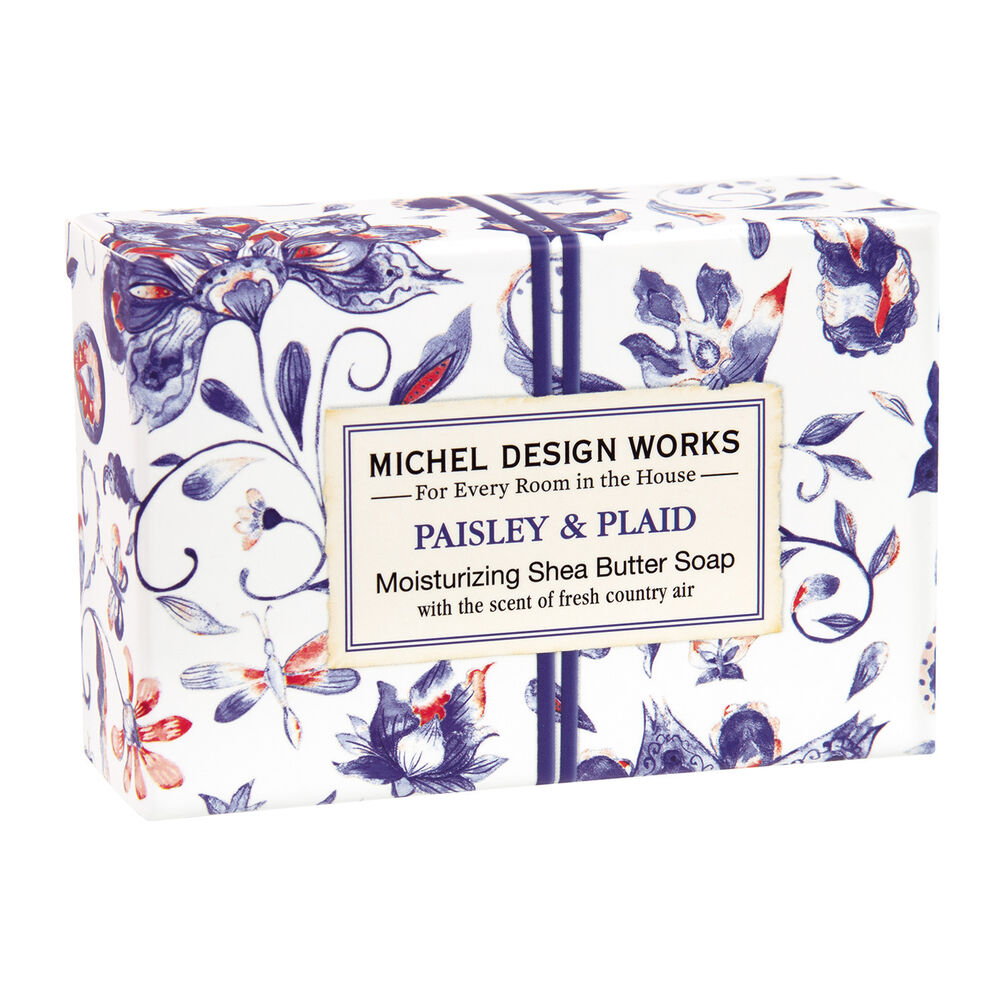 Paisley & Plaid Boxed Single Soap image number 0