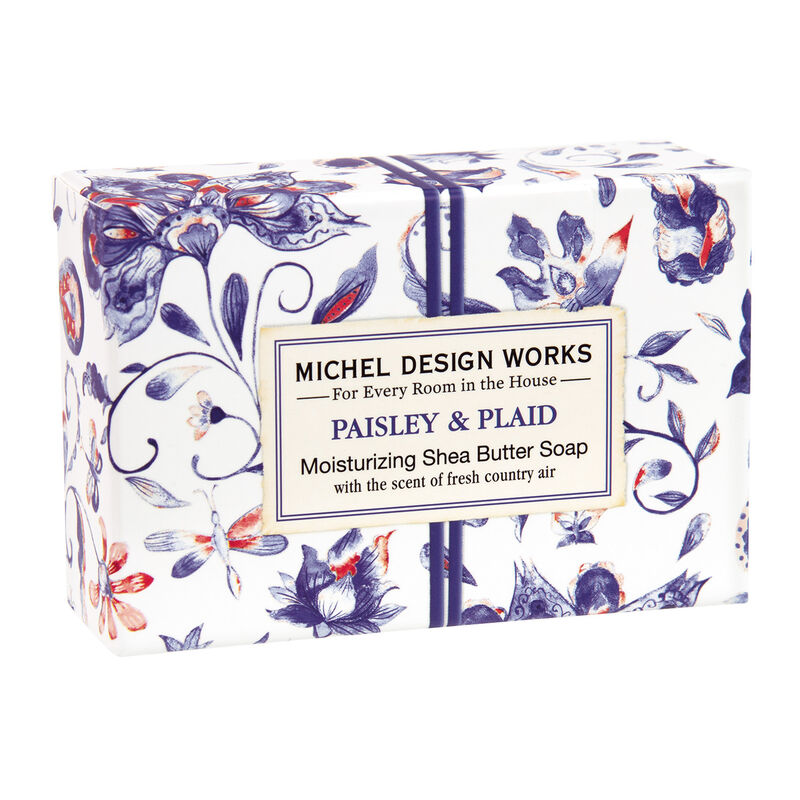 Paisley & Plaid Boxed Single Soap