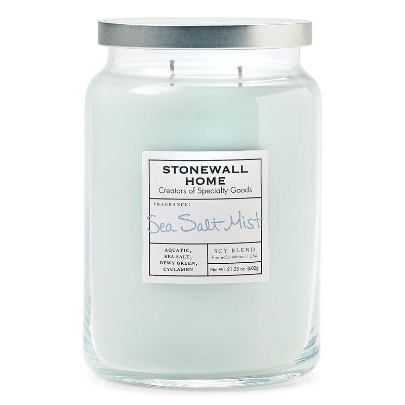 Stonewall Home Sea Salt Mist Candle Collection