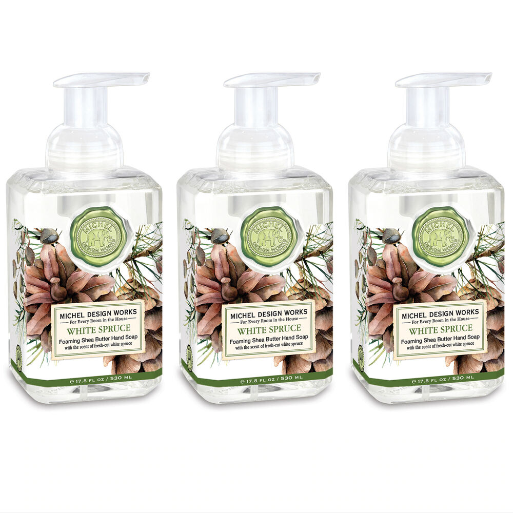 White Spruce Foaming Hand Soap 3pk