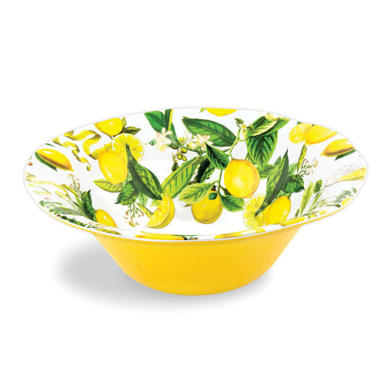 Lemon Basil Melamine Large Bowl