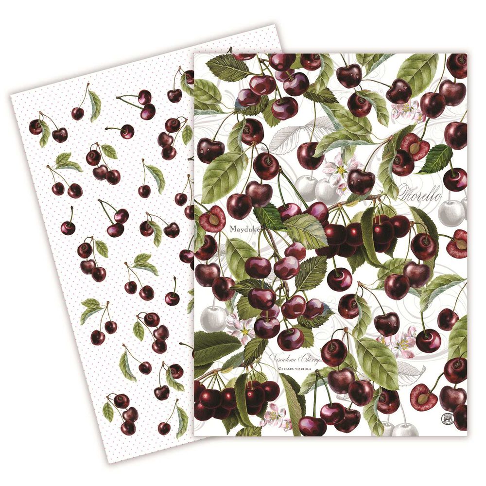 Dark Cherry Kitchen Towel (Set of 2)