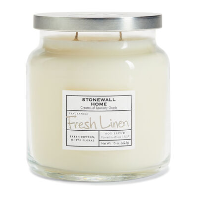 Stonewall Home Fresh Linen Candle