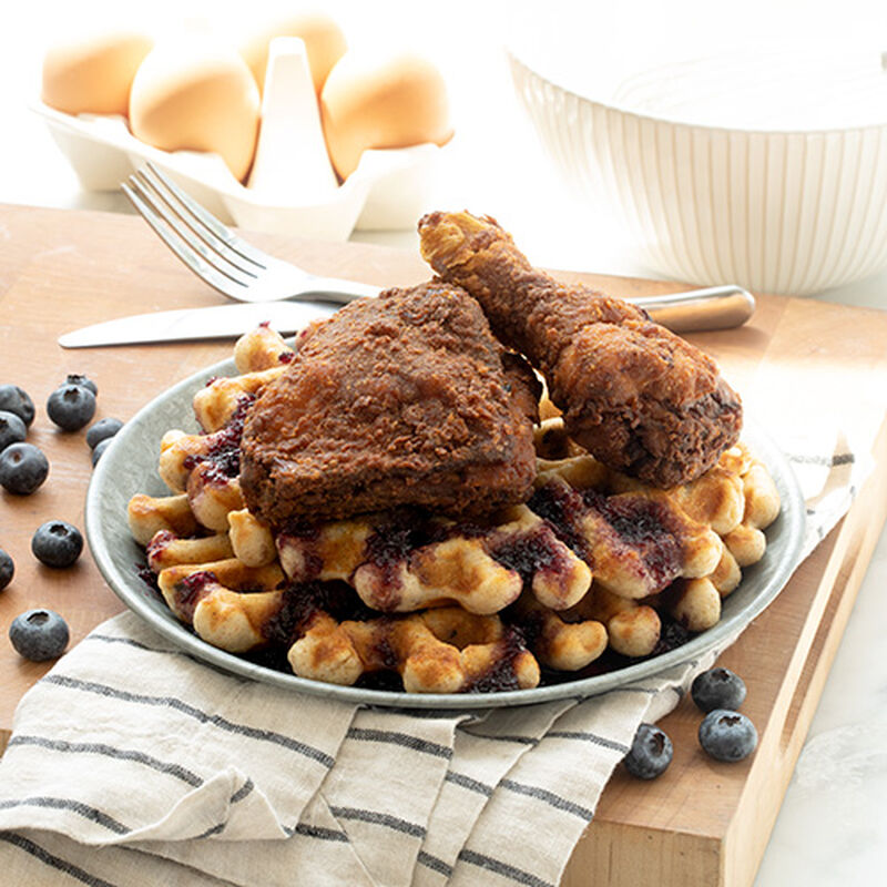 Chicken and Blueberry Waffles