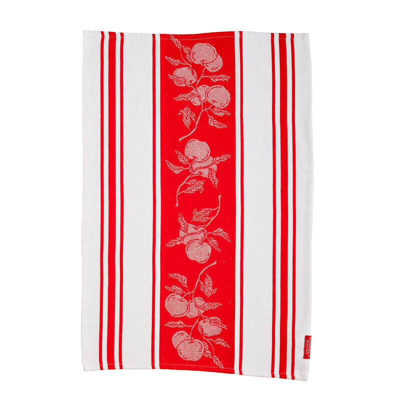 Apple Jacquard Stripe Tea Towel 