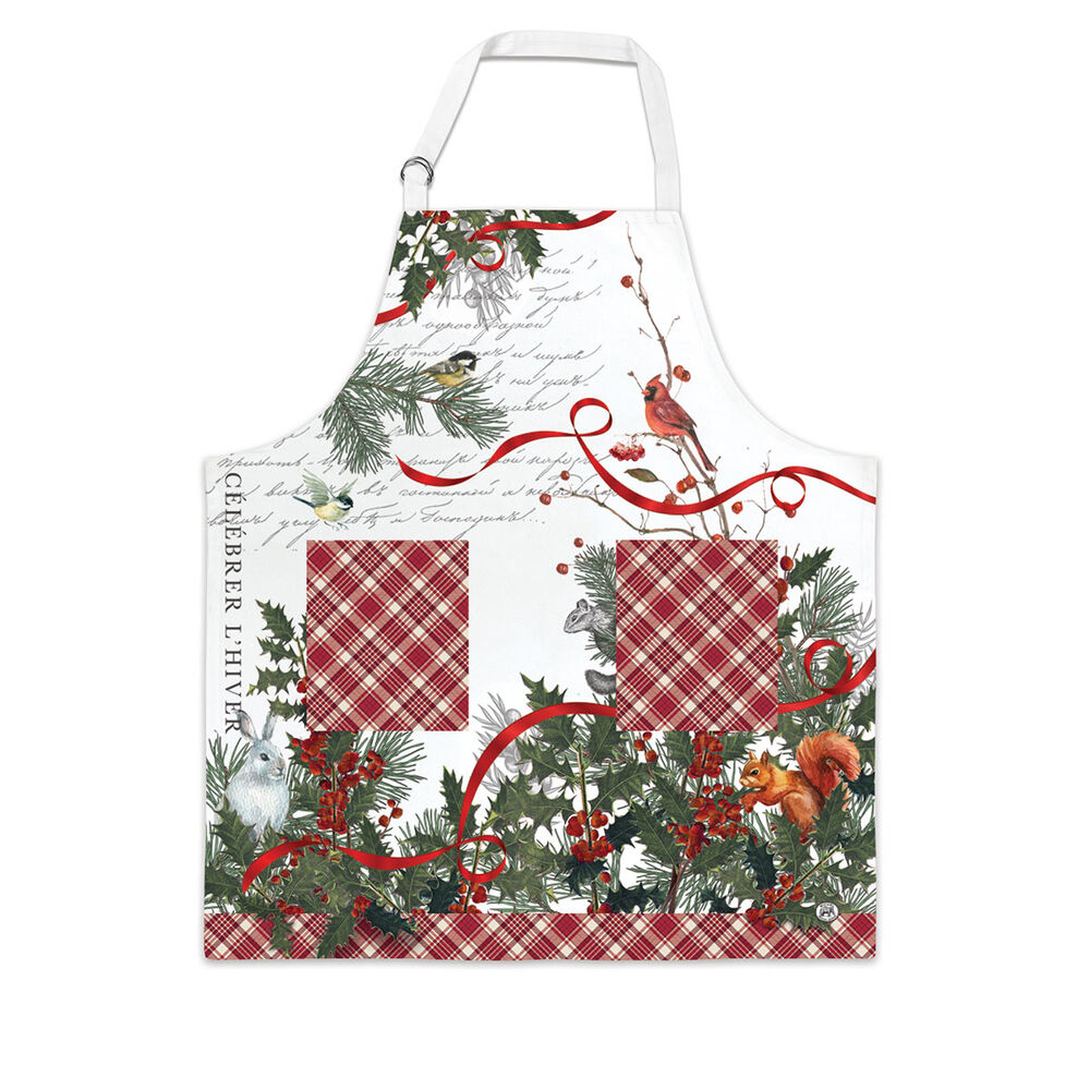 Winter Woodland Chef Apron