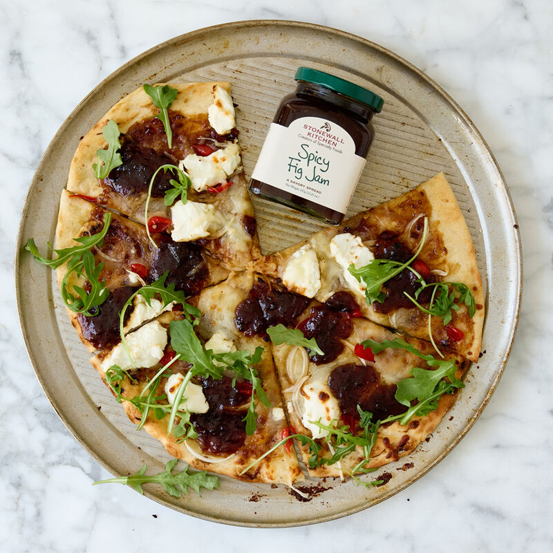 Spicy Fig and Goat Cheese Pizza