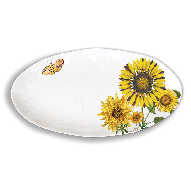 Sunflower Melamine Oval Platter