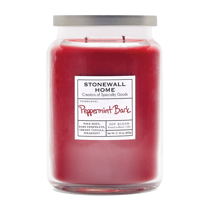 Stonewall Home Peppermint Bark Candle